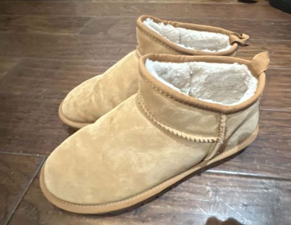 Camel Crown Women's Suede Faux Fur Lined Short Mini Winter Boots Camel